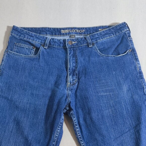 Denver Hayes Flextech Relaxed Fit jeans men's size 38/30 ink blue colour - Picture 2 of 14